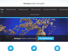 Tablet Screenshot of bonsaj.eu